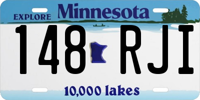 MN license plate 148RJI