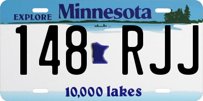 MN license plate 148RJJ