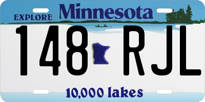 MN license plate 148RJL