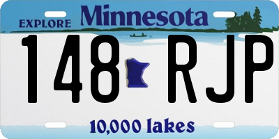 MN license plate 148RJP