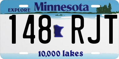 MN license plate 148RJT
