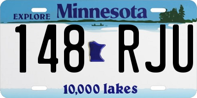 MN license plate 148RJU
