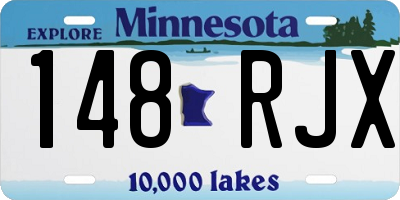 MN license plate 148RJX