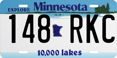 MN license plate 148RKC