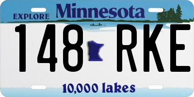 MN license plate 148RKE