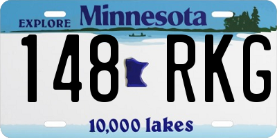 MN license plate 148RKG