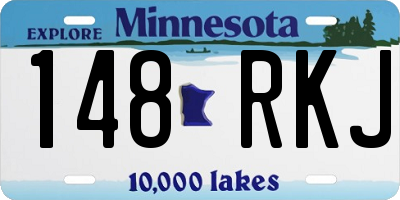 MN license plate 148RKJ