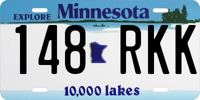 MN license plate 148RKK