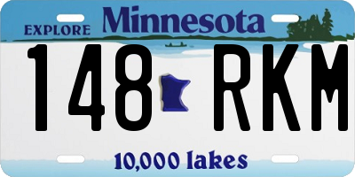 MN license plate 148RKM
