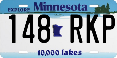MN license plate 148RKP