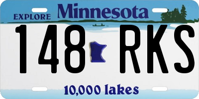 MN license plate 148RKS