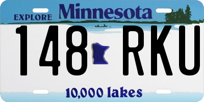 MN license plate 148RKU