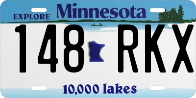 MN license plate 148RKX