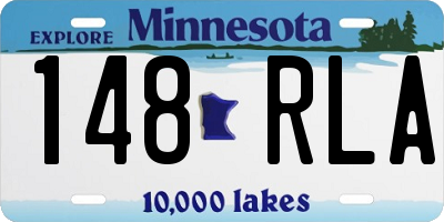 MN license plate 148RLA