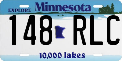 MN license plate 148RLC
