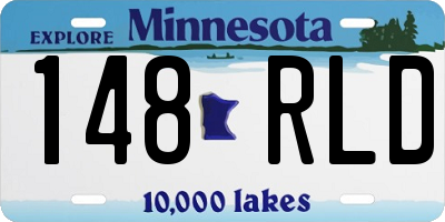 MN license plate 148RLD