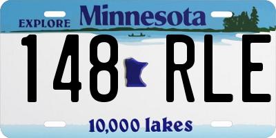MN license plate 148RLE