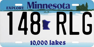 MN license plate 148RLG