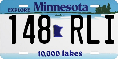 MN license plate 148RLI