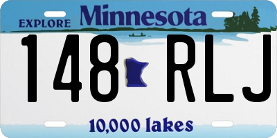 MN license plate 148RLJ