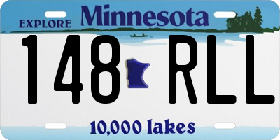 MN license plate 148RLL
