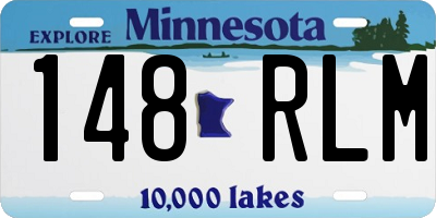 MN license plate 148RLM