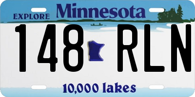 MN license plate 148RLN