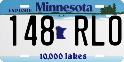 MN license plate 148RLO