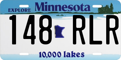 MN license plate 148RLR