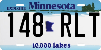 MN license plate 148RLT