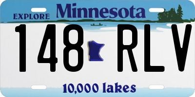 MN license plate 148RLV
