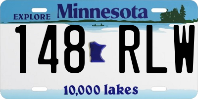 MN license plate 148RLW