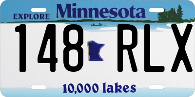 MN license plate 148RLX