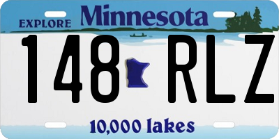 MN license plate 148RLZ