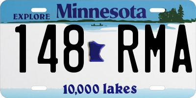 MN license plate 148RMA
