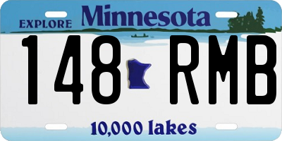 MN license plate 148RMB