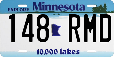 MN license plate 148RMD
