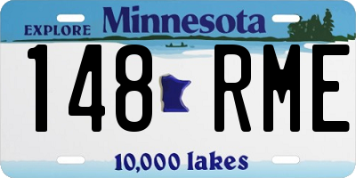 MN license plate 148RME