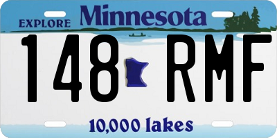 MN license plate 148RMF