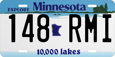 MN license plate 148RMI