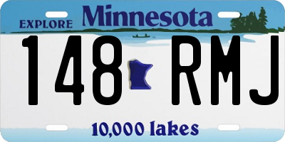 MN license plate 148RMJ