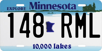 MN license plate 148RML