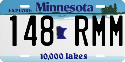 MN license plate 148RMM