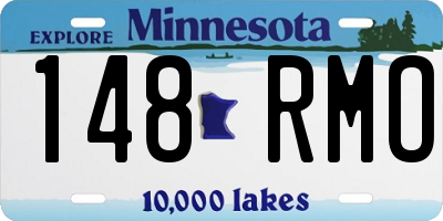 MN license plate 148RMO