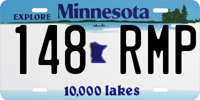 MN license plate 148RMP