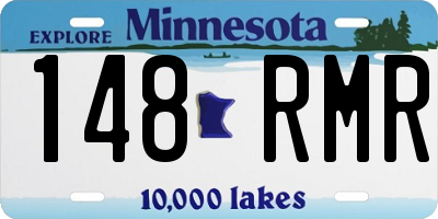 MN license plate 148RMR