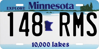 MN license plate 148RMS