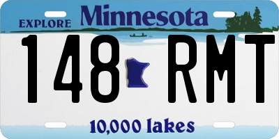 MN license plate 148RMT