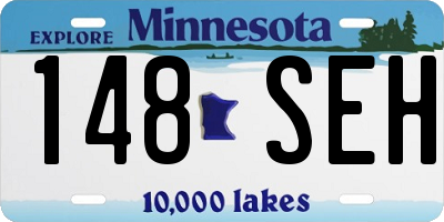 MN license plate 148SEH