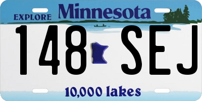 MN license plate 148SEJ